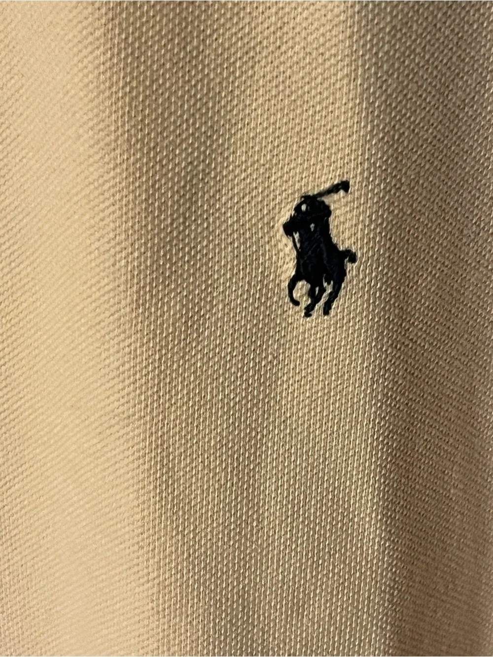 Ralph Lauren Cream Polo Shirt with Embroidered Pony